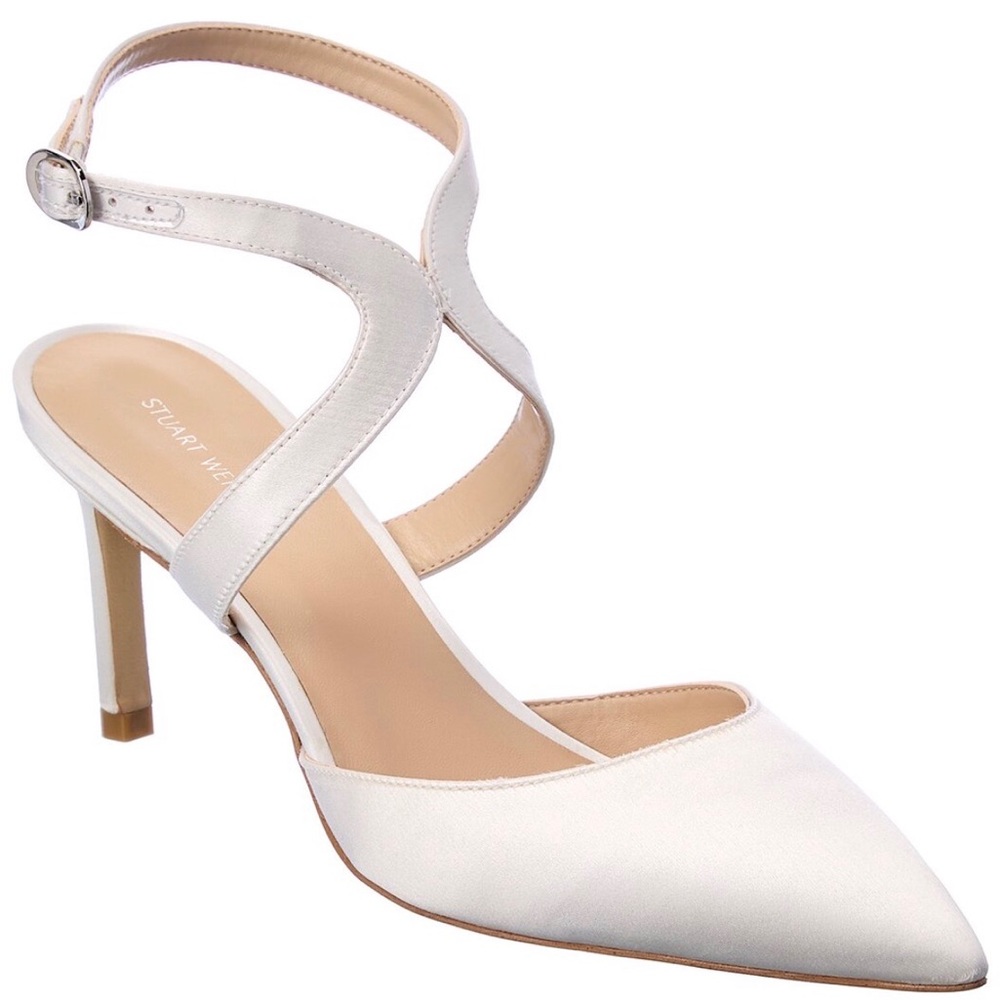 BRAND NEW Stuart Weitzman Mariposa 75 White/Ivory Heels Size 10